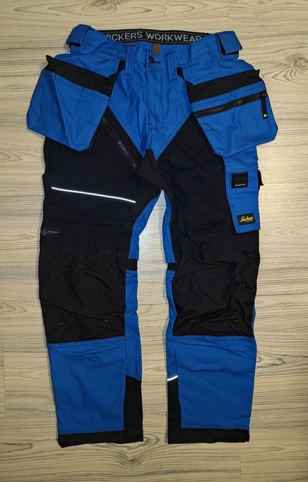 6214 Snickers RuffWork 48 Canvas+ grube spodnie robocze instal serwis