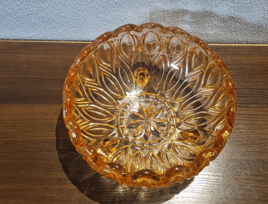 Lausitzer Orion Duża Patera Rozalinowa 20 cm | Niemcy lata 60