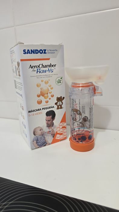 AeroChamber Plus Flow-Vu (Máscara Pequena 0-18M)