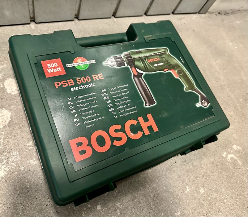 Wiertarka BOSCH PSB 500 RE walizka