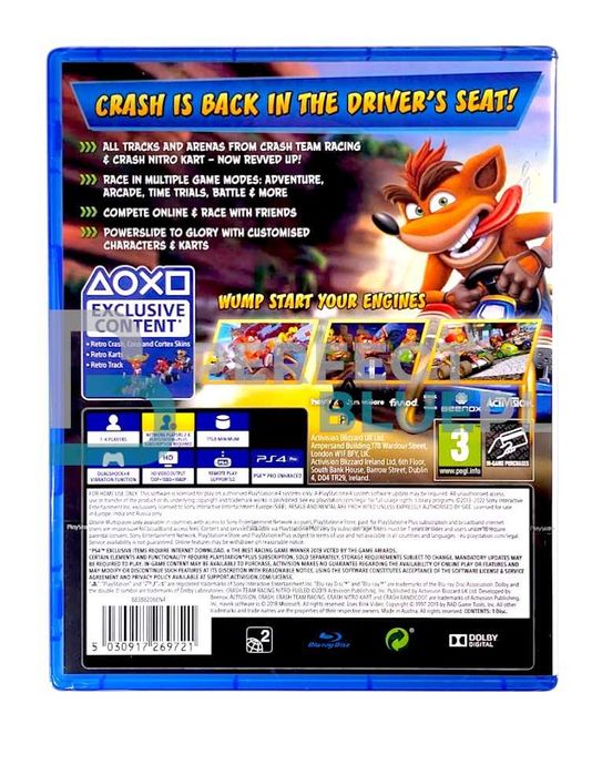 CTR Crash Team Racing Nitro-Fueled / Gra PS4 / Skup gier / Warszawa