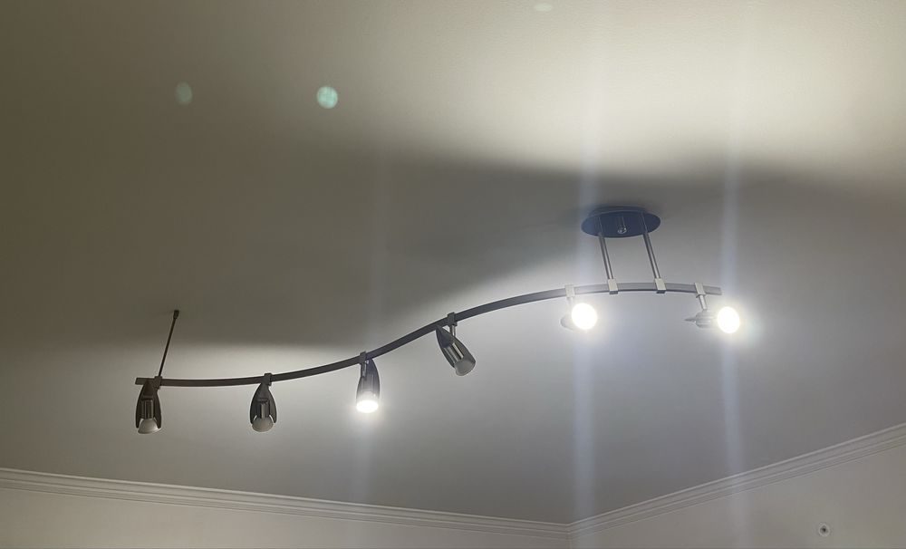 Candeeiro de tecto 100% inox não oxida com 6 lampadas ledregulaveis