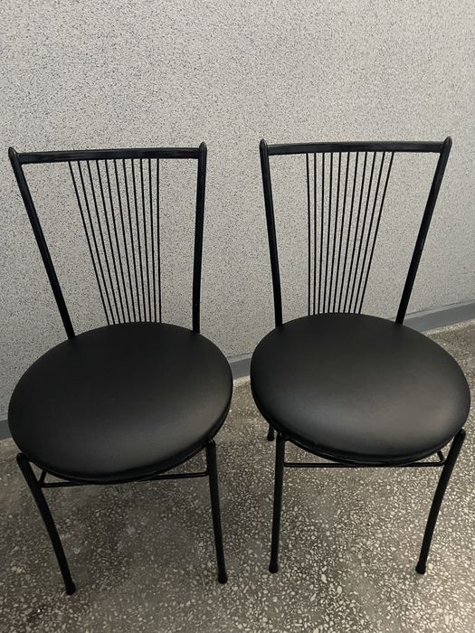 Czarne krzesła 2 szt