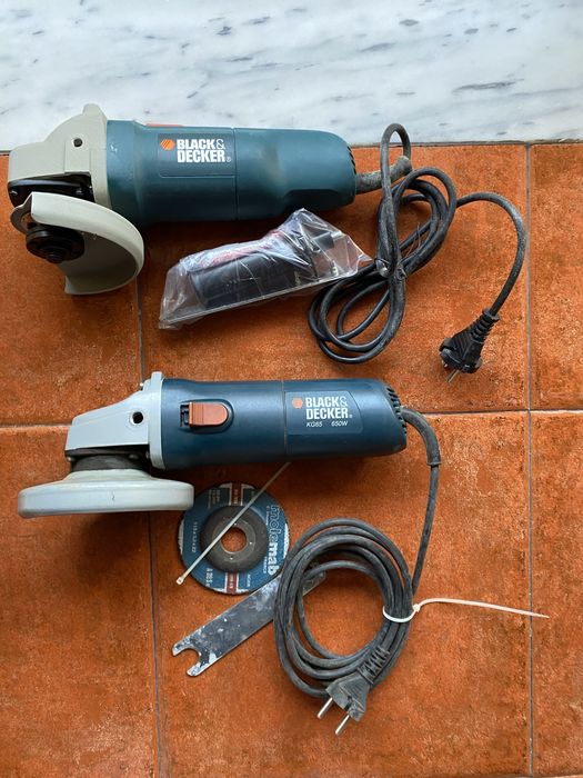 Rebarbadoras Black & Decker 115mm (650W e 710W) – como novas