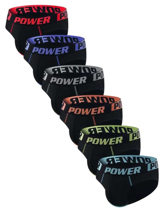 6-pack Uniwersalne slipy męskie sportowe M