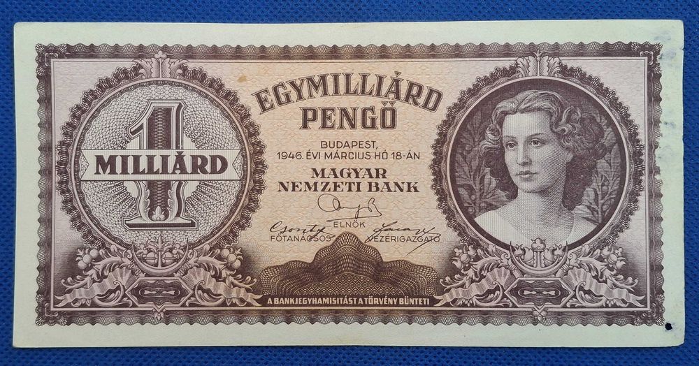 Hungria - 1 milhão de pengo 1946 (ver as fotos)