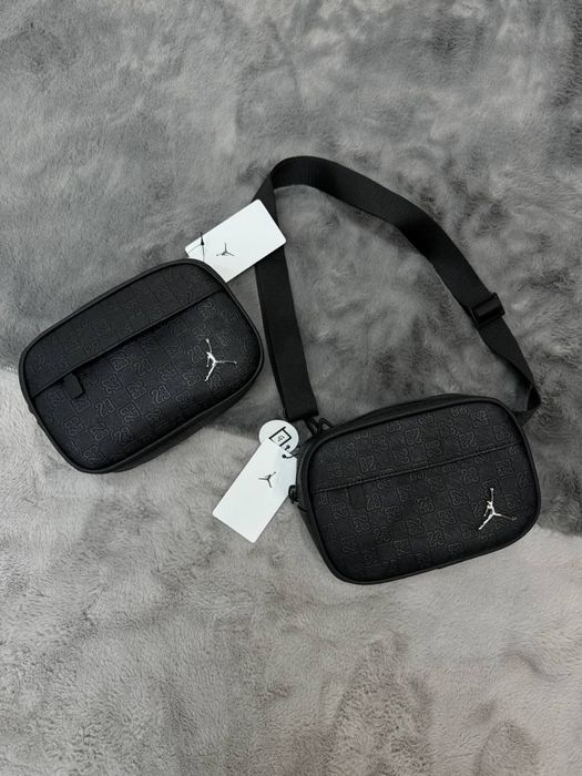Месенджер Jordan / сумка джордан/ бананка джордан чорний/ барсетка