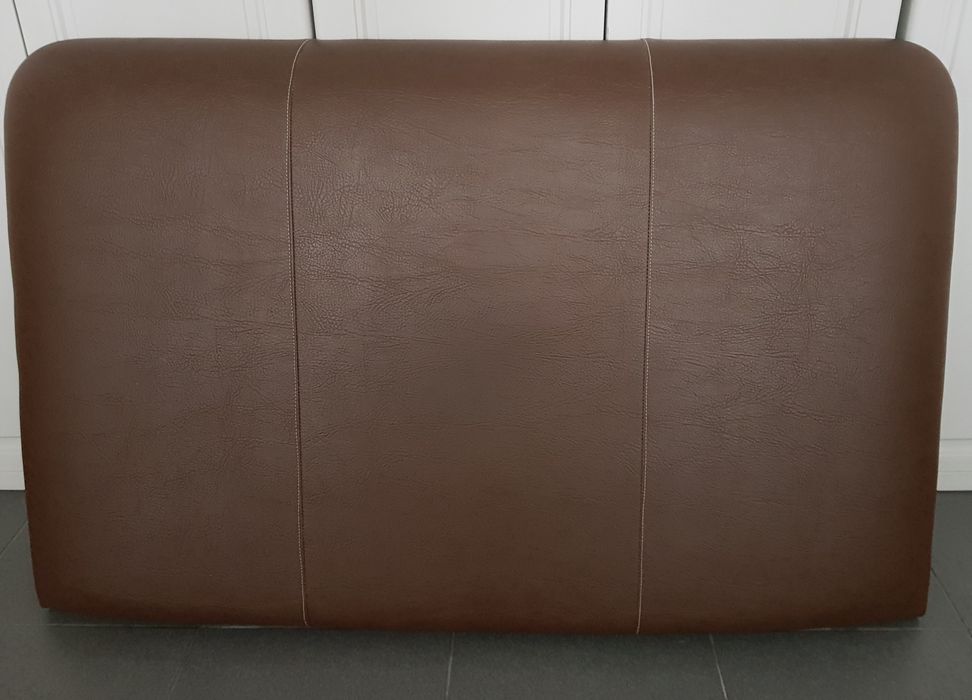 Cabeceira para cama de solteiro em pele sintética