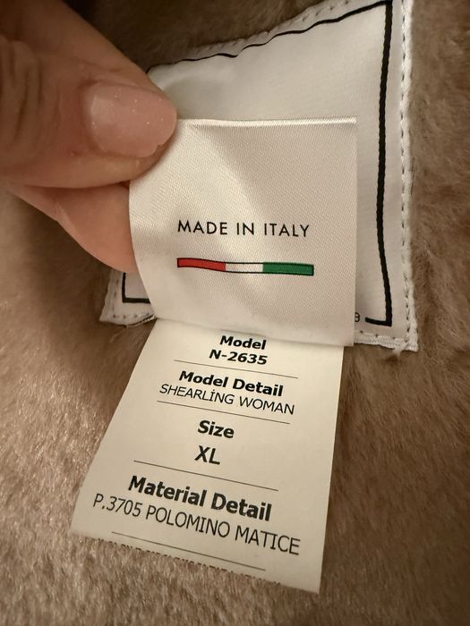 48-50 размер Женская новая натуральная дубленка. Италия