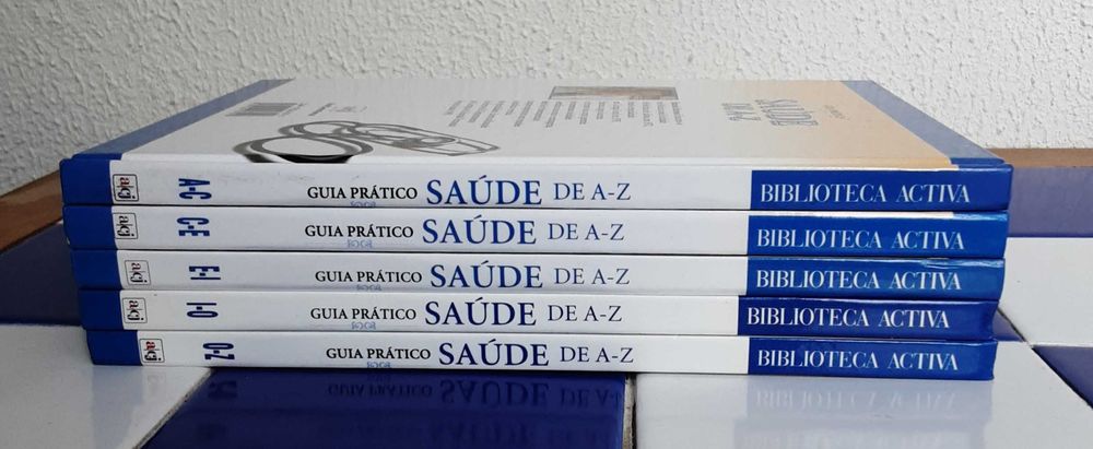 Conjunto de 5 Livros "Guia Prático - Saúde de A a Z" (Como NOVOS!)