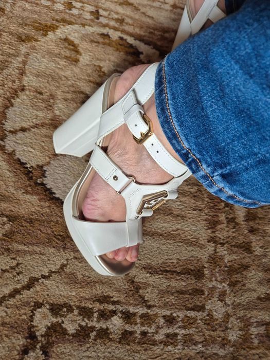 Sandálias Brancas Pele Liu Jo Novas Tam.36