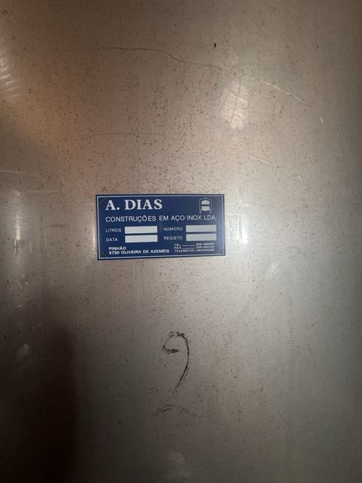 Cubas/Depósitos vinho inox 316 + sistema de frio
