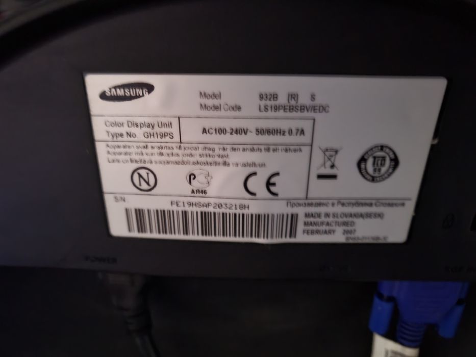 Монітор Samsung 19дюймов