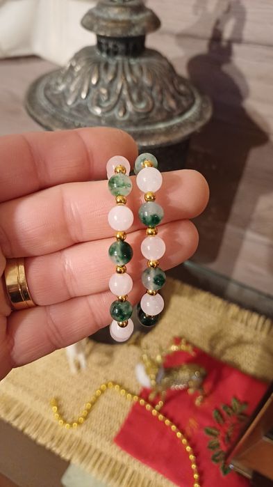 Pulseira Feminina Verde Calcedónia- PulseirasMe4You