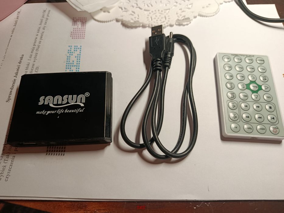 Odtwarzacz multimedialny Sansun HD-Mini-Multiplay | USB / SD | Pilot