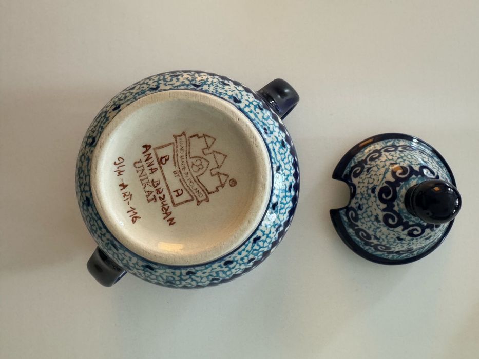 Komplet ceramika bolesławiecka