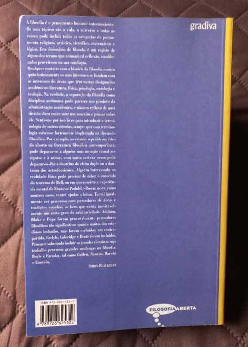 Dicionário de Filosofia - Simon Blackburn