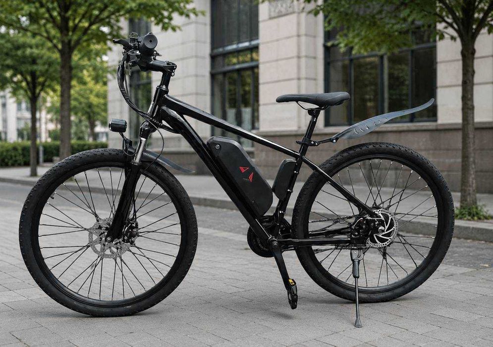 ТОП ‼️ Потужний електровелосипед KM-E11 1000W 13Ah 27" Дніпро ГАРАНТІЯ
