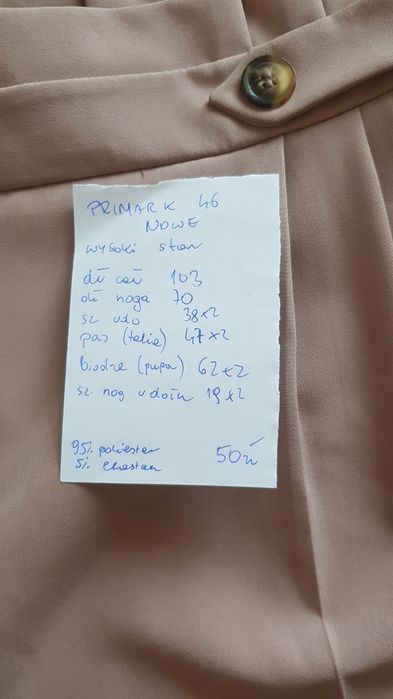 Primark eleganckie spodnie r 46 nowe