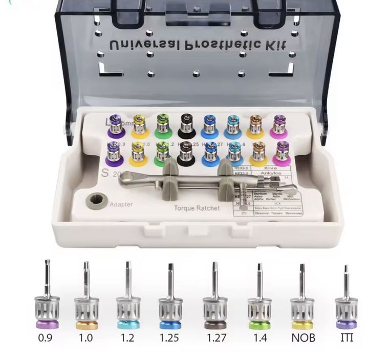 Набор для имплантации с динамометрическим ключем