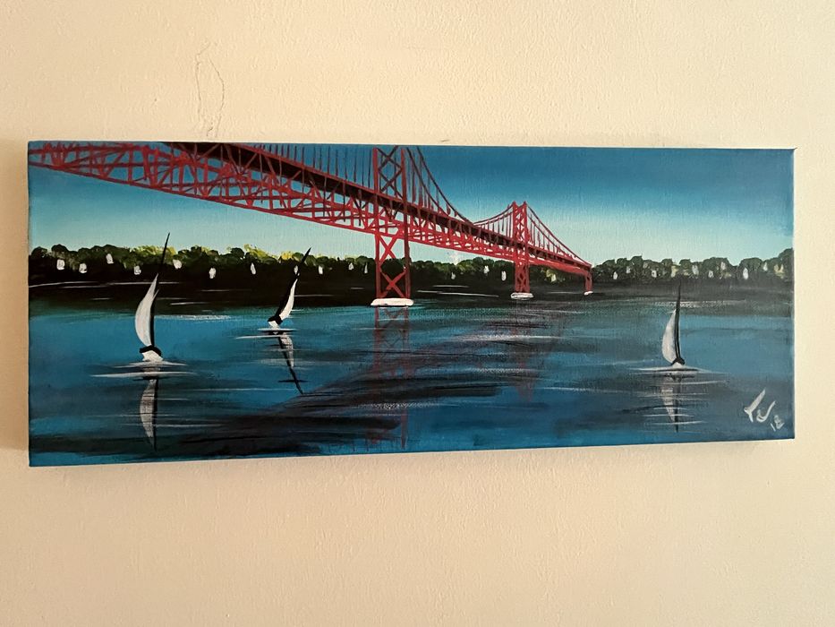 Pintura em tela - Ponte 25 de Abril