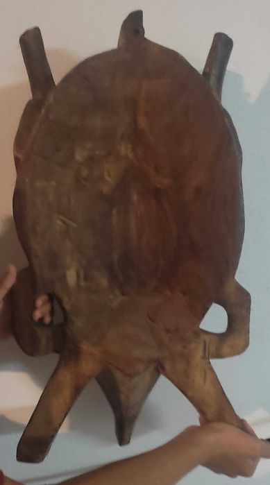 Máscara africana em madeira, 60 cm, decoração étnica