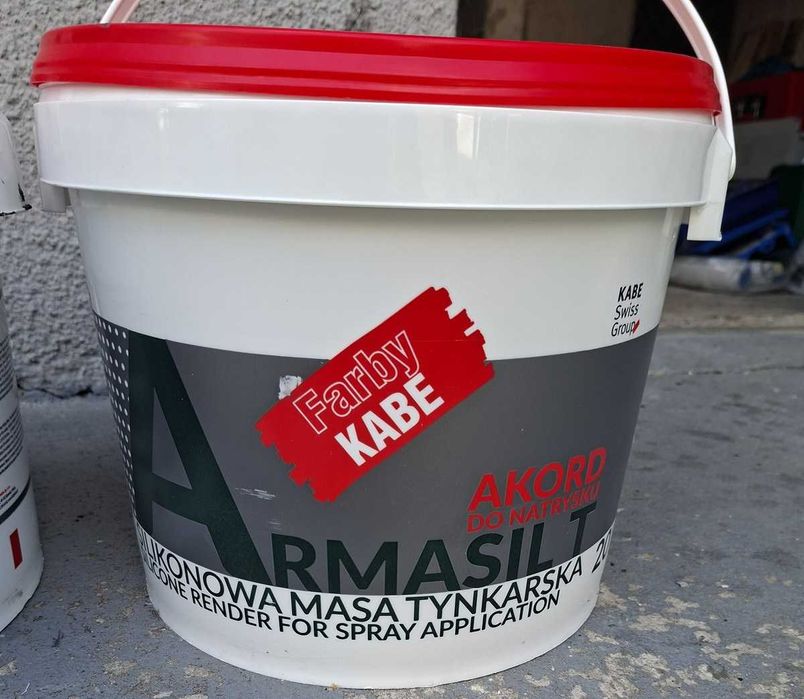 Silikonowa Masa Tynkarska kolor Ciemny Szary