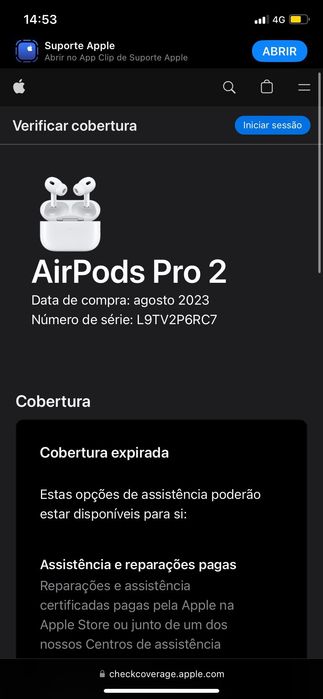 Vendo AirPods Pro Novos – Com Fatura

Estou a vender AirPods Pro compl