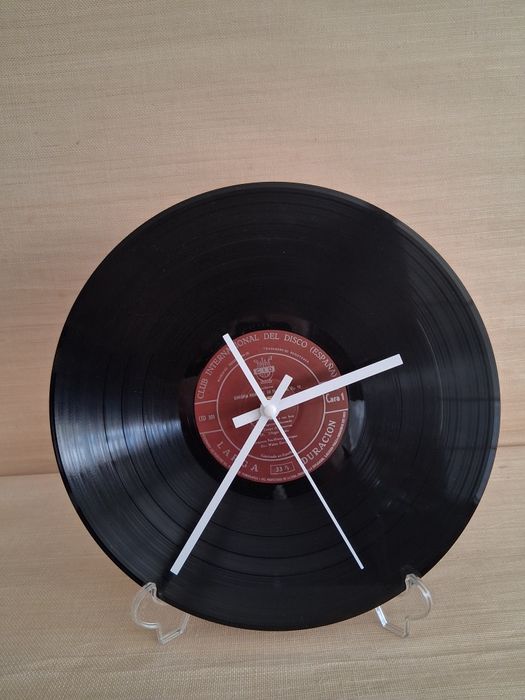 Relógio de vinil