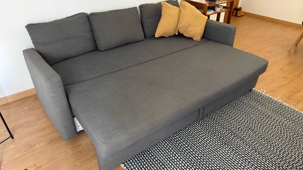 sofá-cama IKEA Skifteb- 3 lugares -Cinza escuro