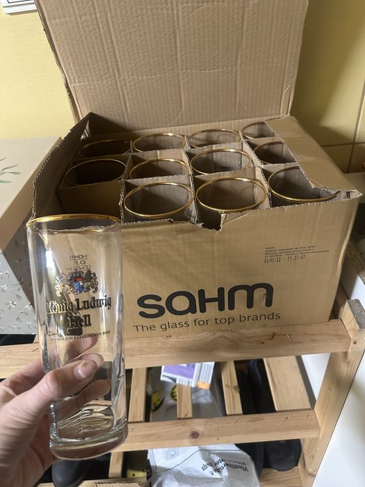 Pokal szklanka po piwie König Ludwig Hell