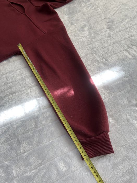 Bluza z kapturem mięciutka rozm. S-m bordo