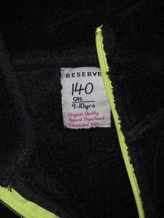 Bluza polarowa pluszowa miś czarna dla dziewczynki H&M 140 tanio