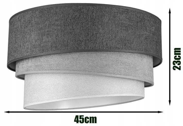 Lampa wisząca ABAŻUR TRIO szary