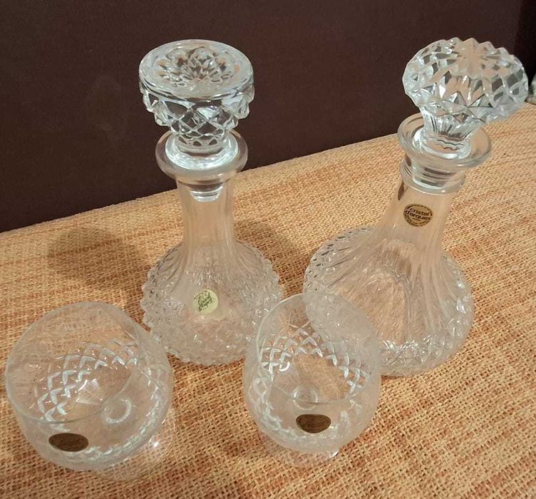 3 Garrafas e 6 copos de Crystal d'Arques425284177233203203