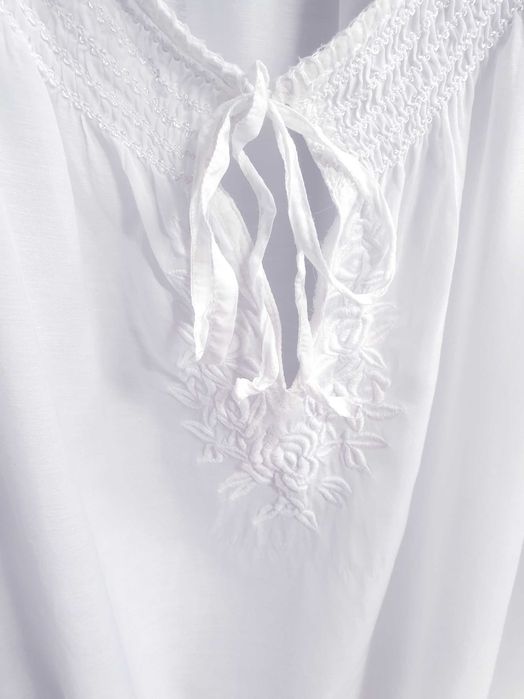 Biała haftowana bluzka koszula H&M 50