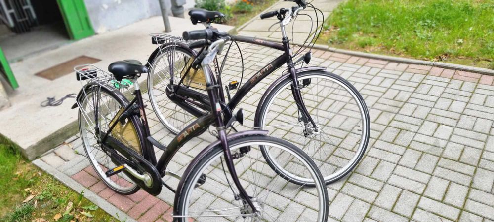 Dwa rowery holenderskie  SPARTA  AT, retro, koło 28" ,NEXUS AXA