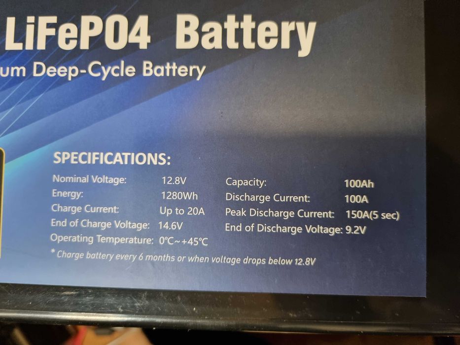 аккумулятор Lifepo4 100Ah 1280Wh