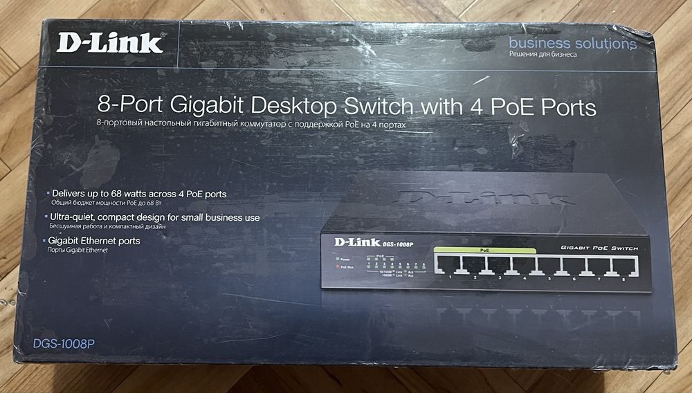 Коммутатор локальной сети (Switch) D-Link DGS-1008P