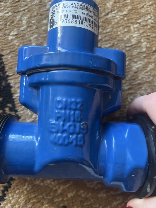 Zasuwa wodna JAFAR PN16 PN-EN 1074-2 – nowa