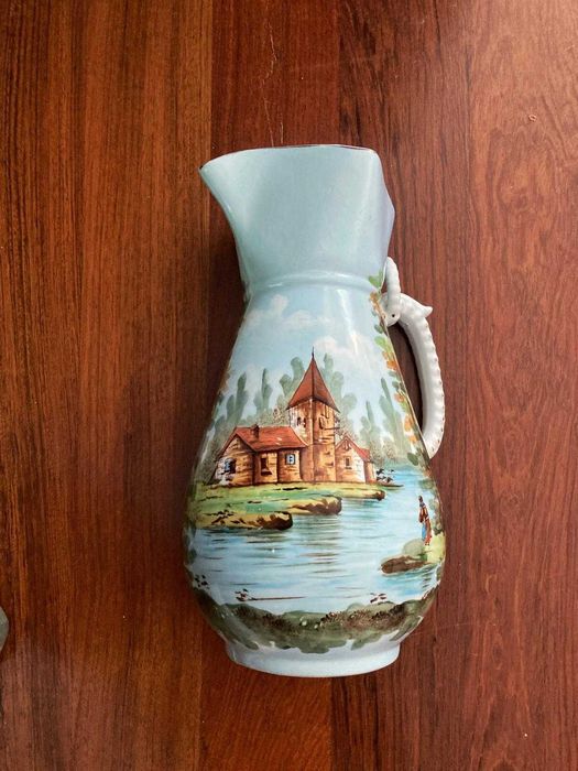 Conjunto de peças Vista Alegre pintadas à mão do século 19 (XIX)