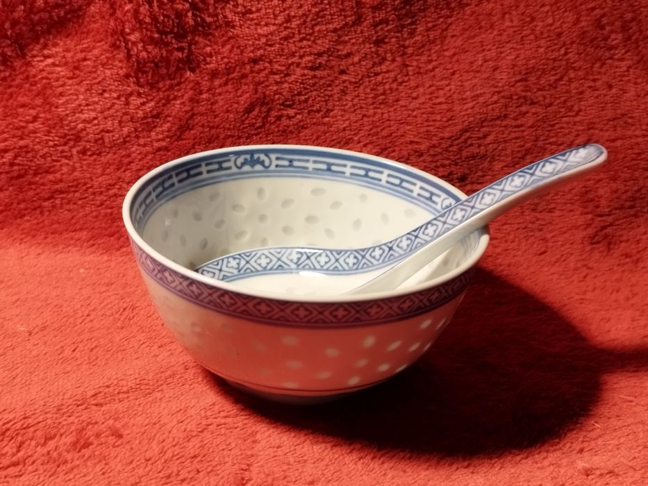 Zestaw do Chińszczyzny/ 4 elem/ Chińska Porcelana Ryżowa