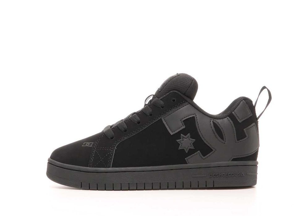Кожаные кроссовки DC Shoes Court Graffik чорні кросівки дс корт графік