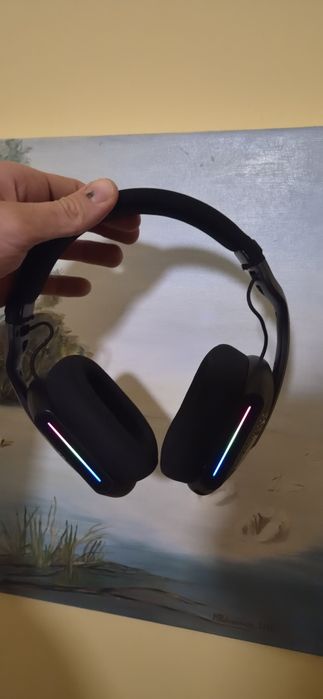 Słuchawki bezprzewodowe Logitech G733 Lightspeed RGB Czarne Stan BDB