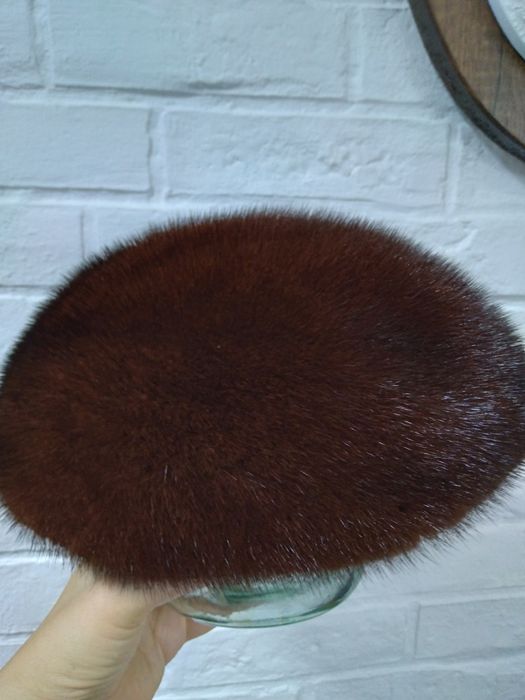 Берет норковый, 56 размер