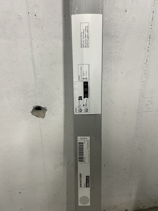 Cokół jasnoszary HAVSTORP ikea 220cm/8cm nowy