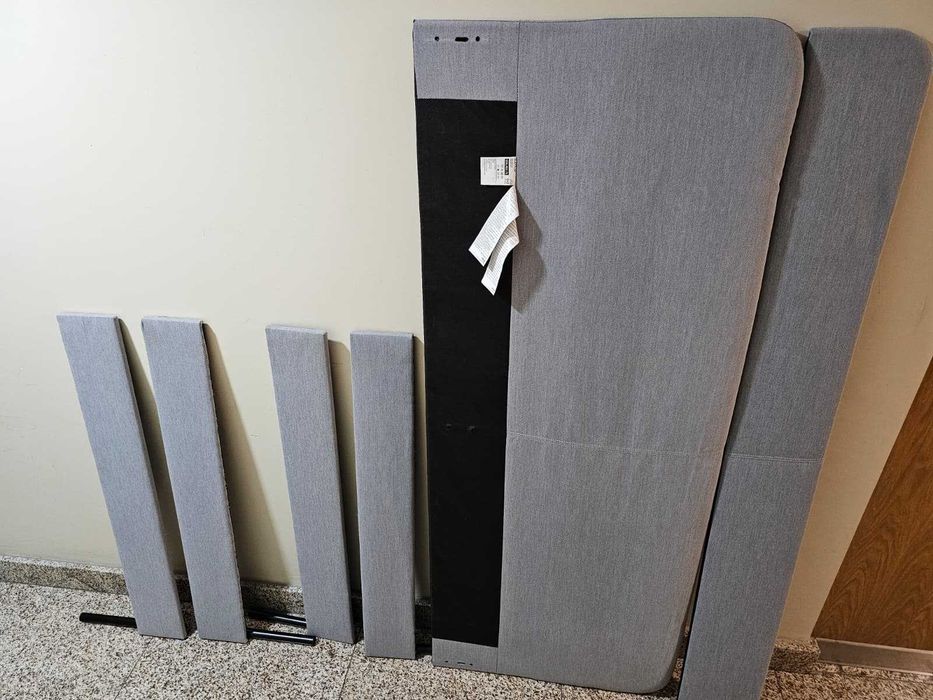 Cama casal IKEA SLATTUM 160x200 + colchão VÅLEVÅG + acessórios | Como nova