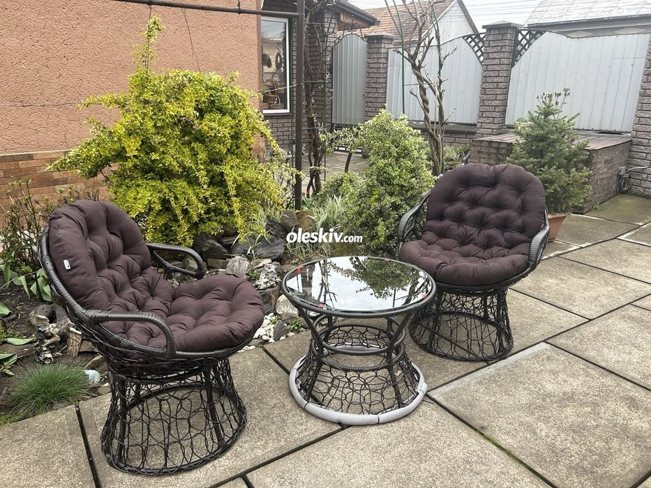 Садові меблі. Набір меблів з ротангу