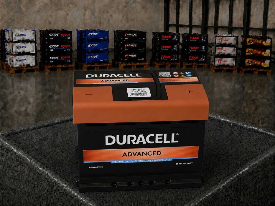 Автомобільний акумулятор DURACELL Advanced DA 60T, 60Ah, 12V, 540A, 9005753090446