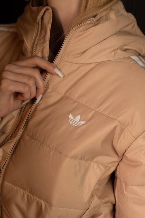 Жіноча утеплена куртка парка  Adidas Мікро пуховик